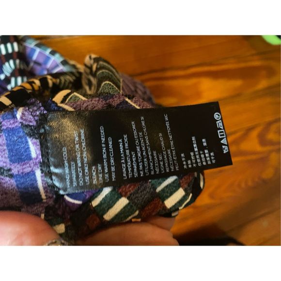 Anthropologie Maeve Gianna Tunic Dress Green Geometric Print, Size 6, MSRP $150 - Picture 10 of 13